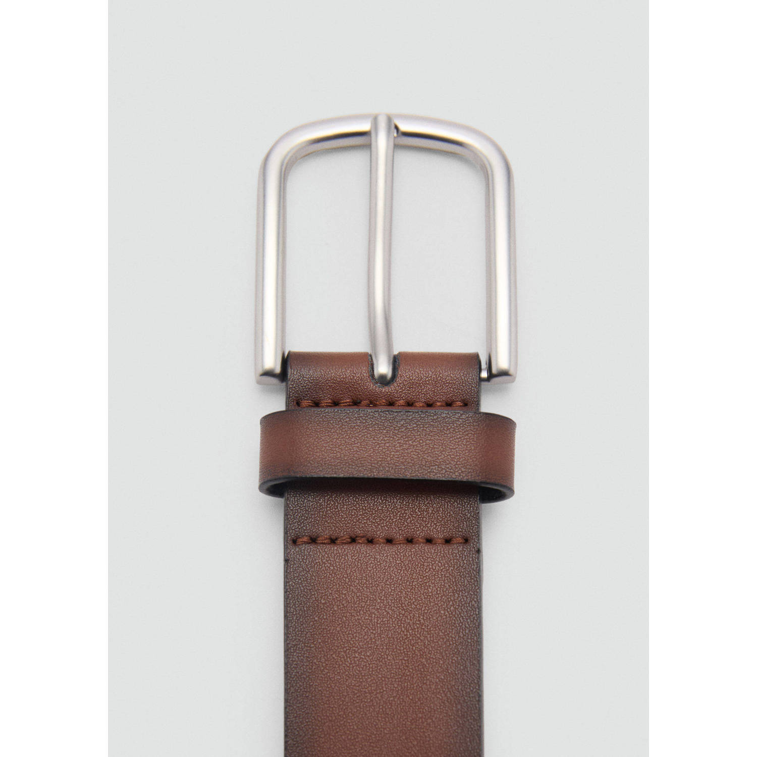 Mango Man leren riem bruin