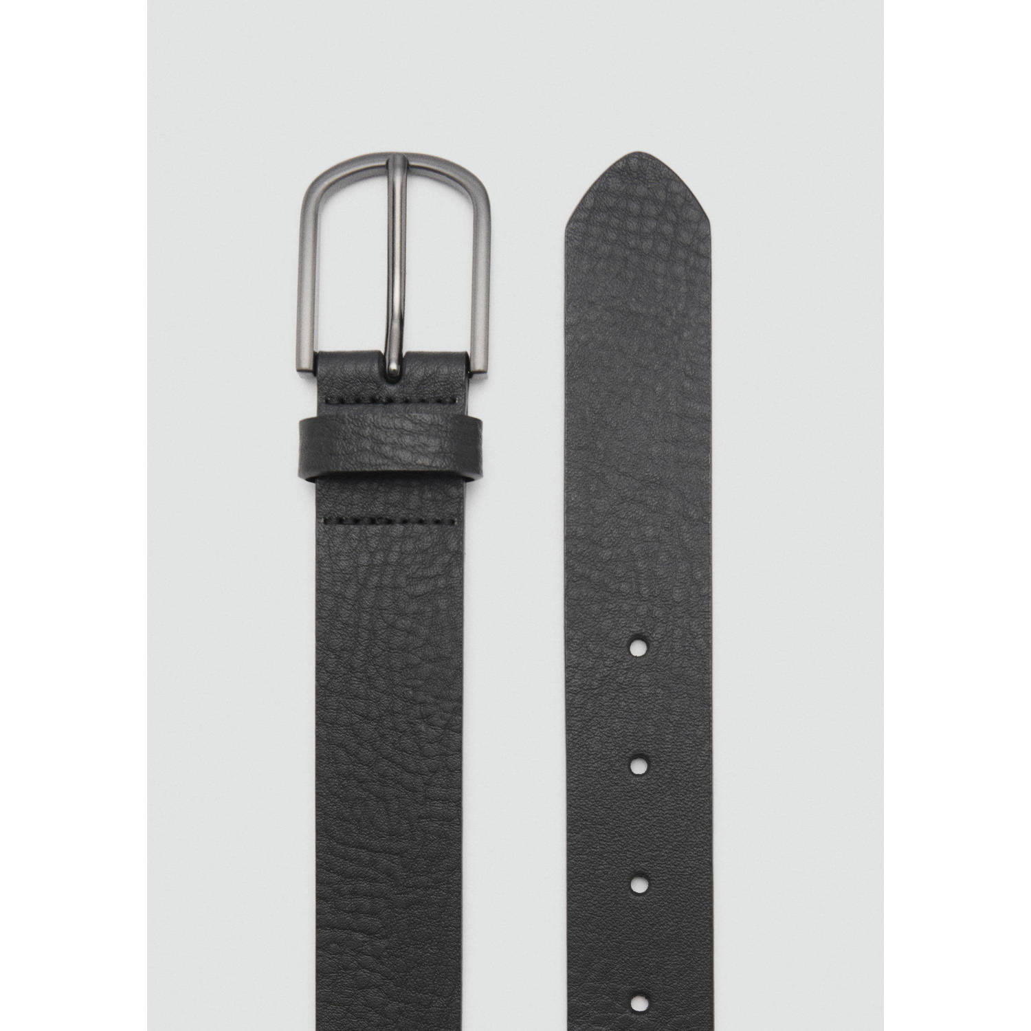 Mango Man leren riem zwart