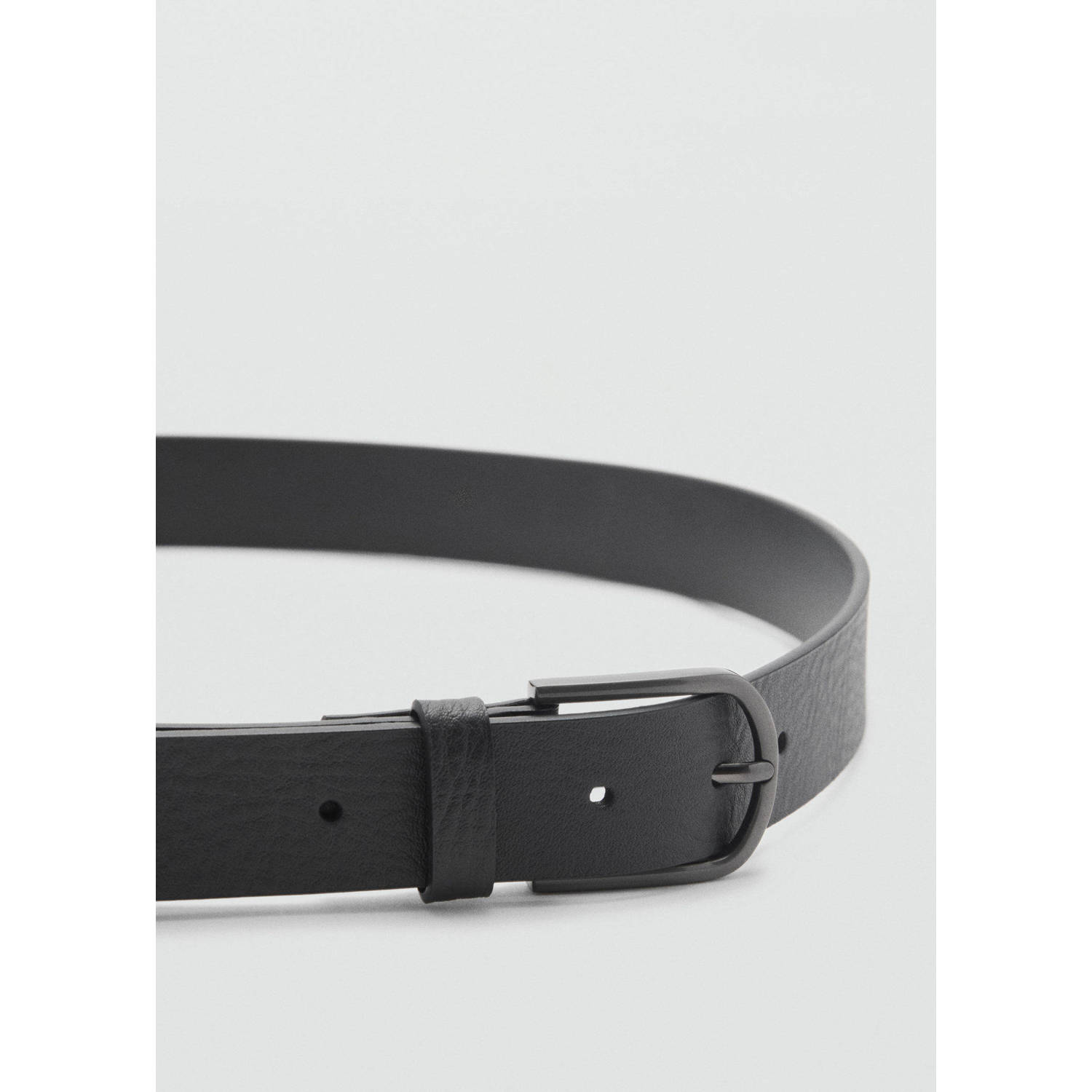 Mango Man leren riem zwart