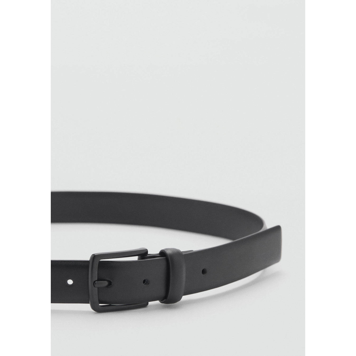 Mango Man leren riem zwart