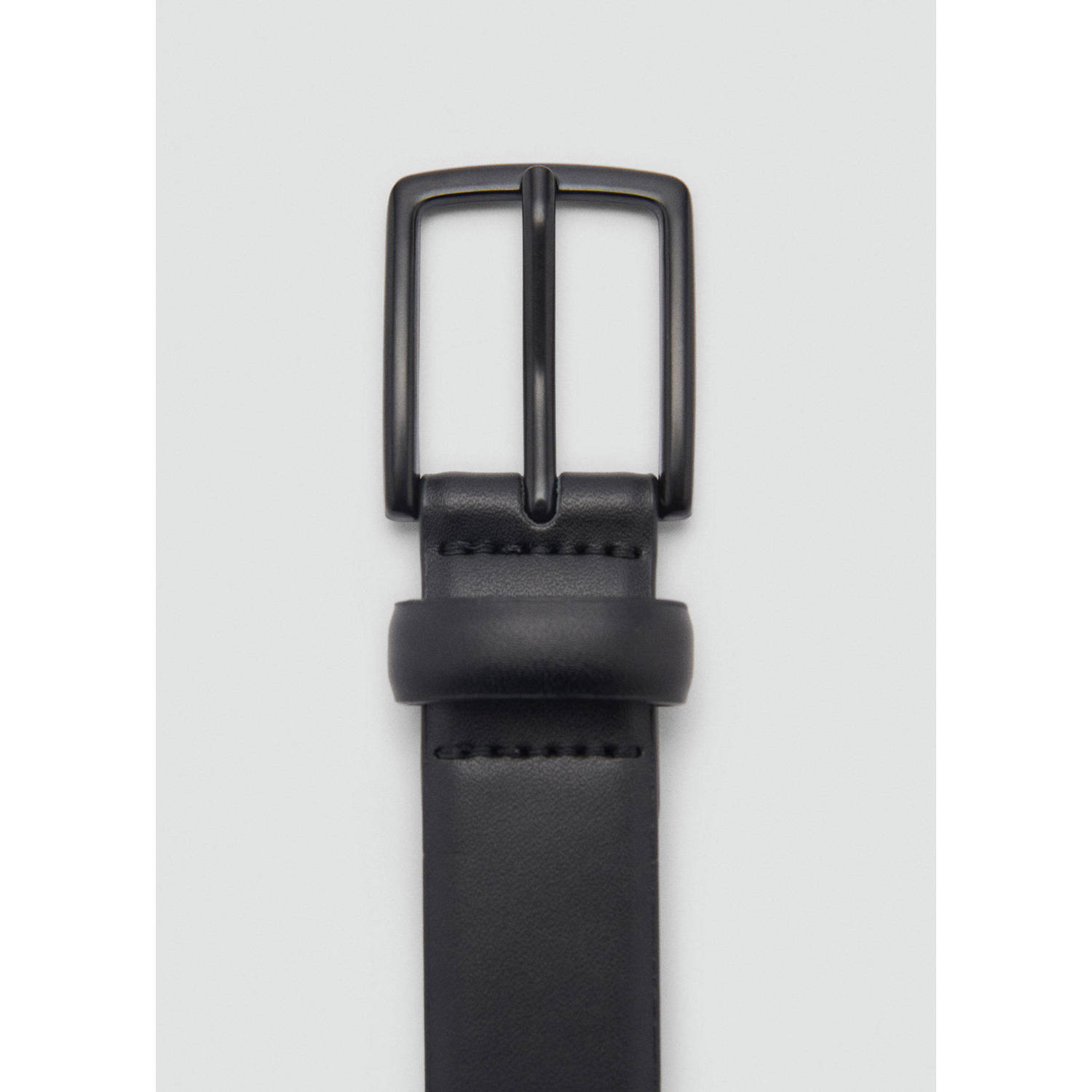 Mango Man leren riem zwart