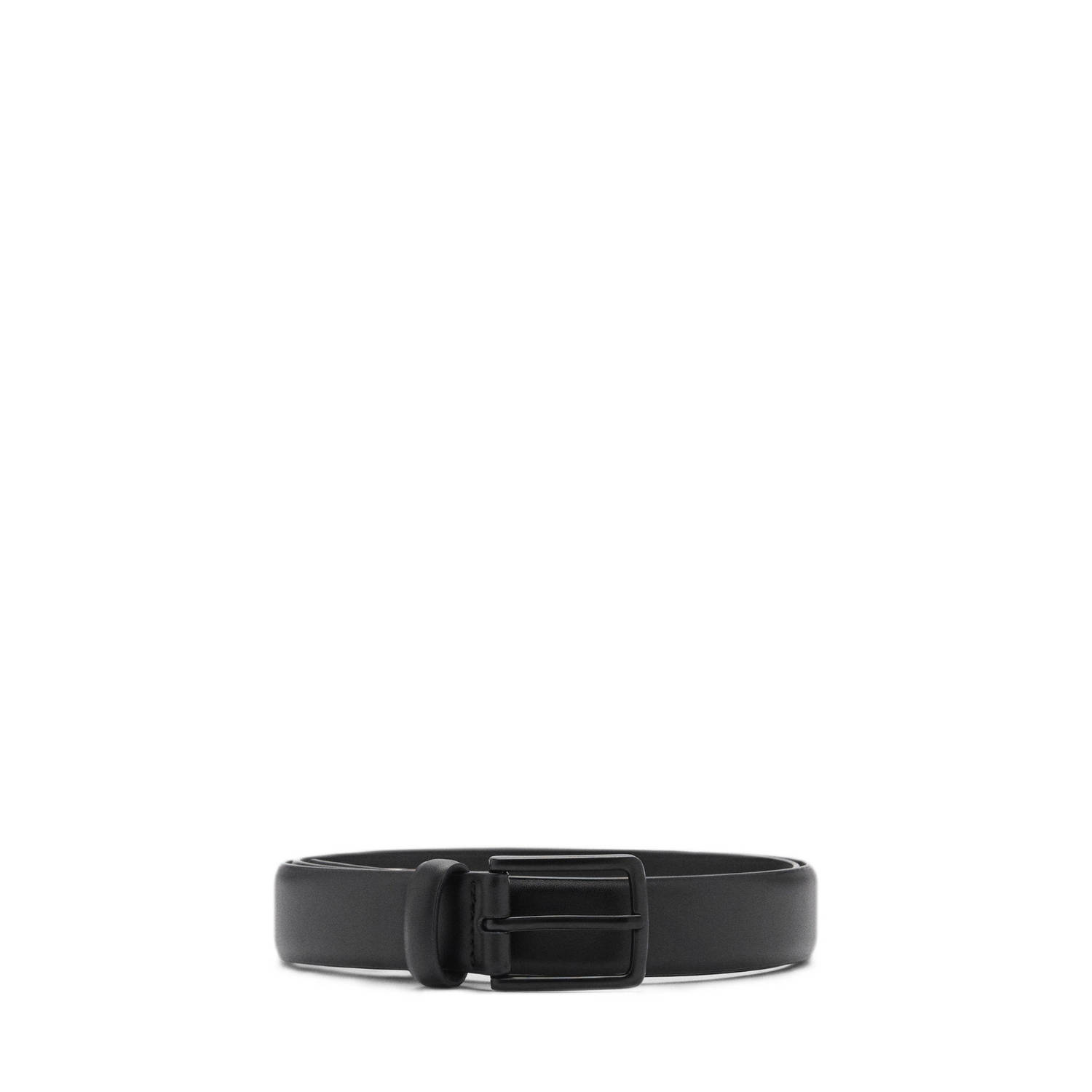 Mango Man leren riem zwart