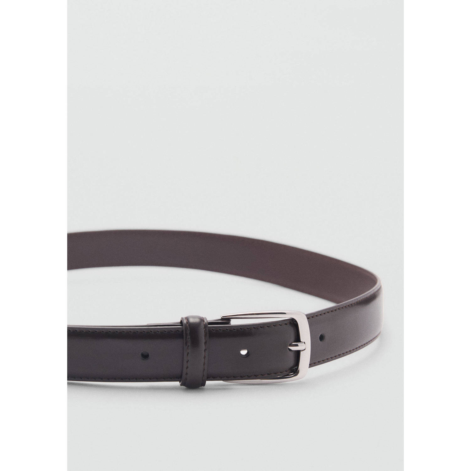 Mango Man leren riem bruin