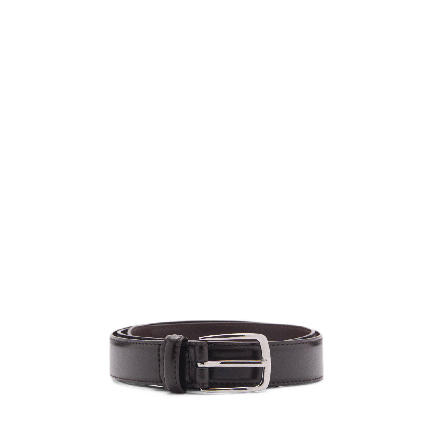 Mango Man leren riem bruin
