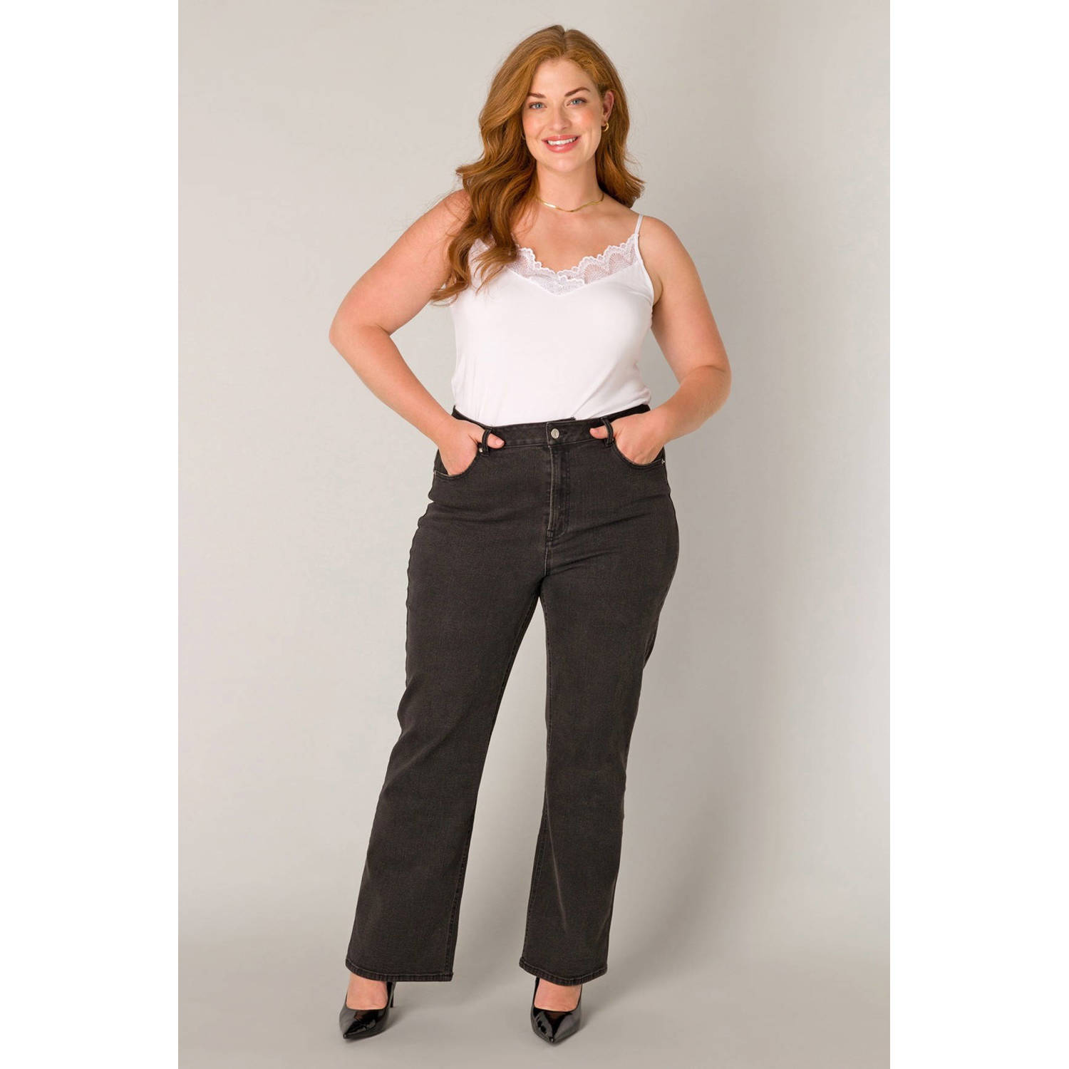 Base Level Curvy singlet wit