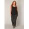 Base Level Curvy singlet met kant zwart