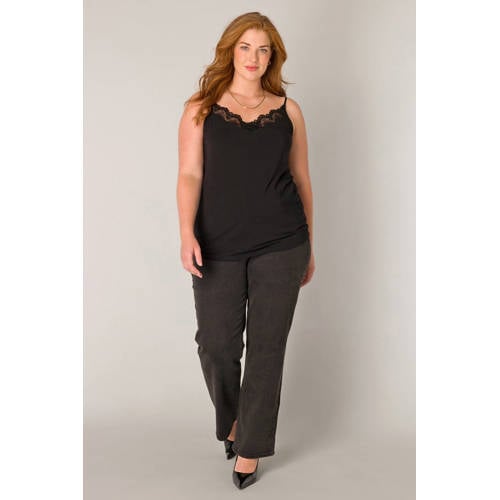 Base Level Curvy singlet zwart afbeelding
