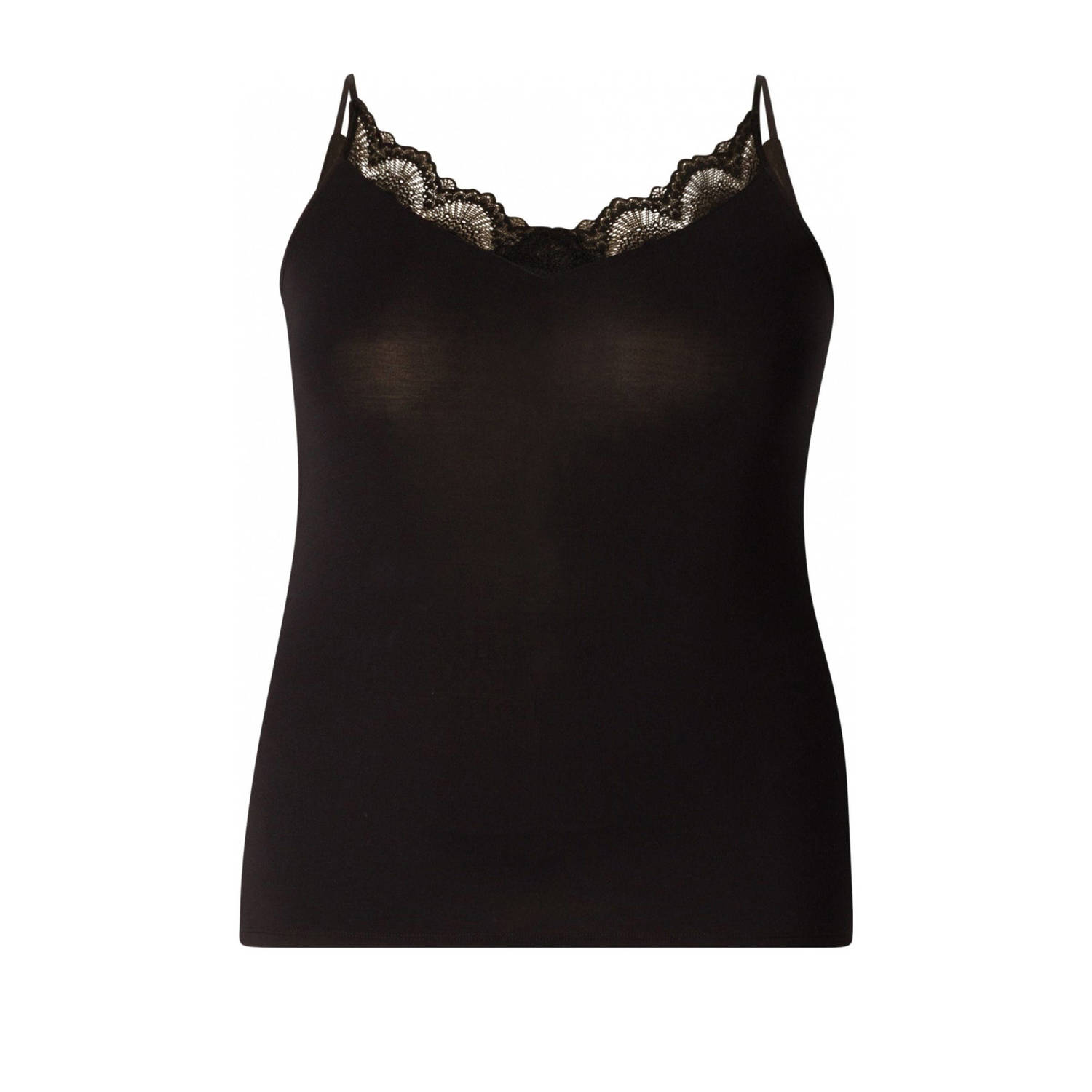 Base Level Curvy singlet zwart