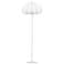 WOOOD WOOOD Dalia vloerlamp - Papier - Wit - 150xØ50 cm