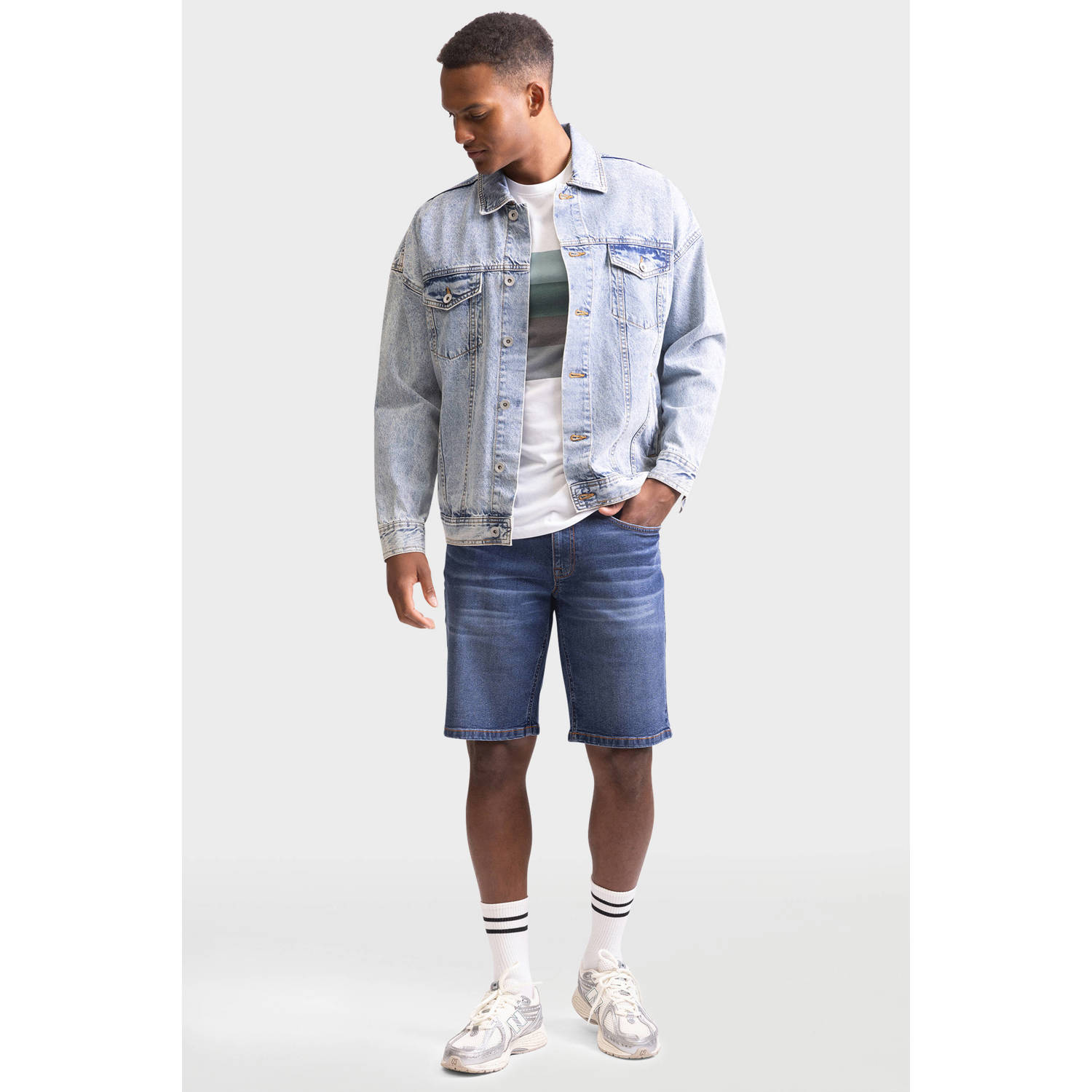 Redefined Rebel denim regular short blauw