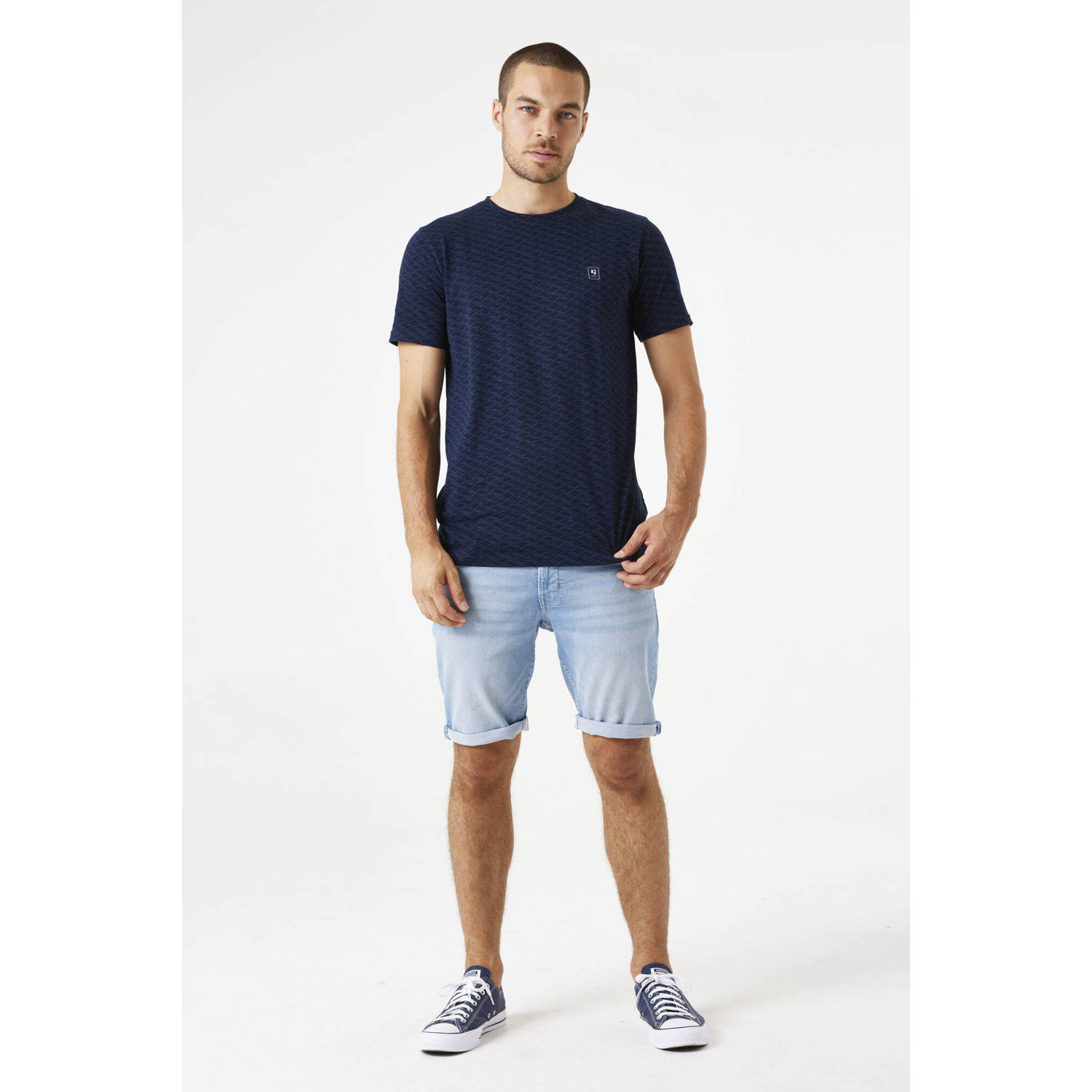 Garcia T-shirt donkerblauw