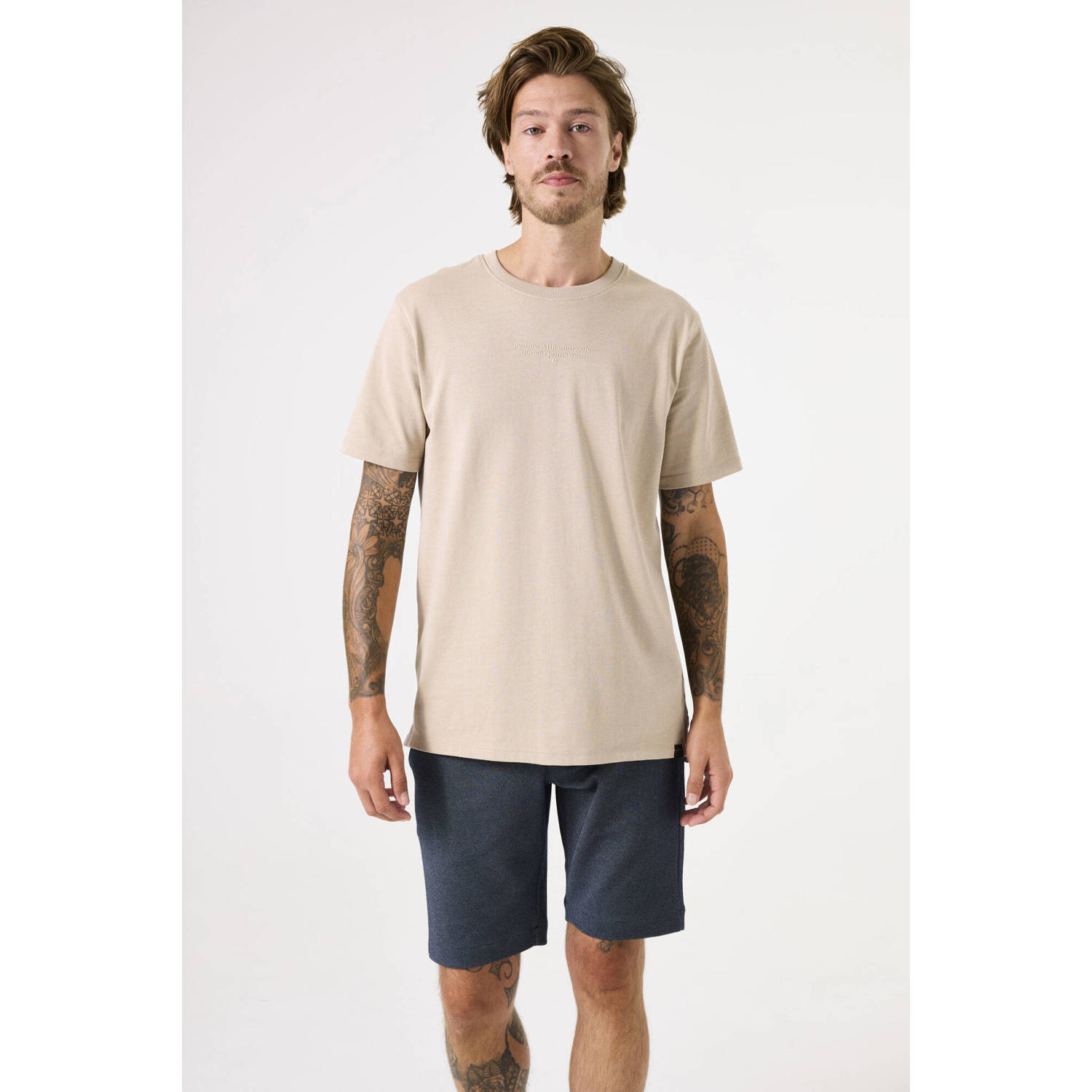 Garcia regular chino short donkerblauw