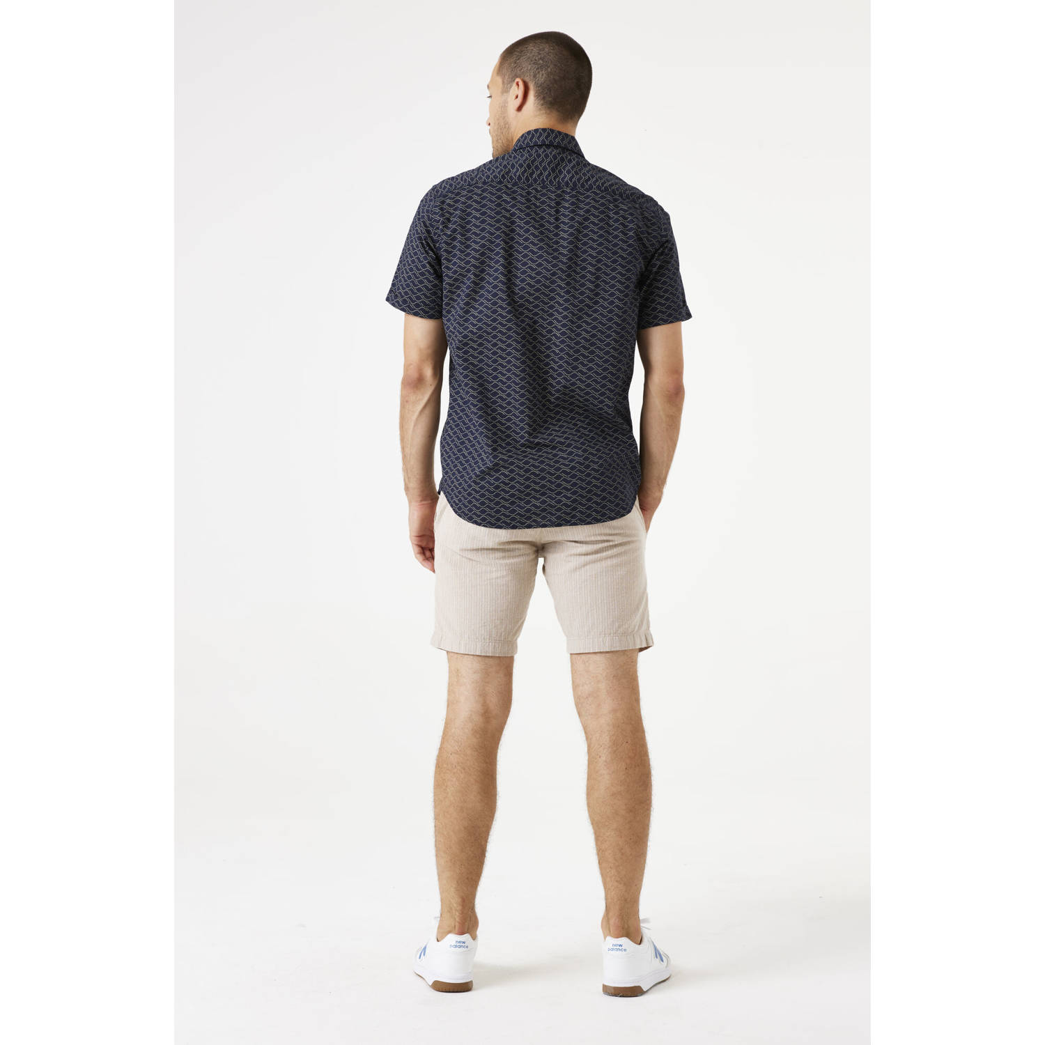 Garcia casual overhemd donkerblauw