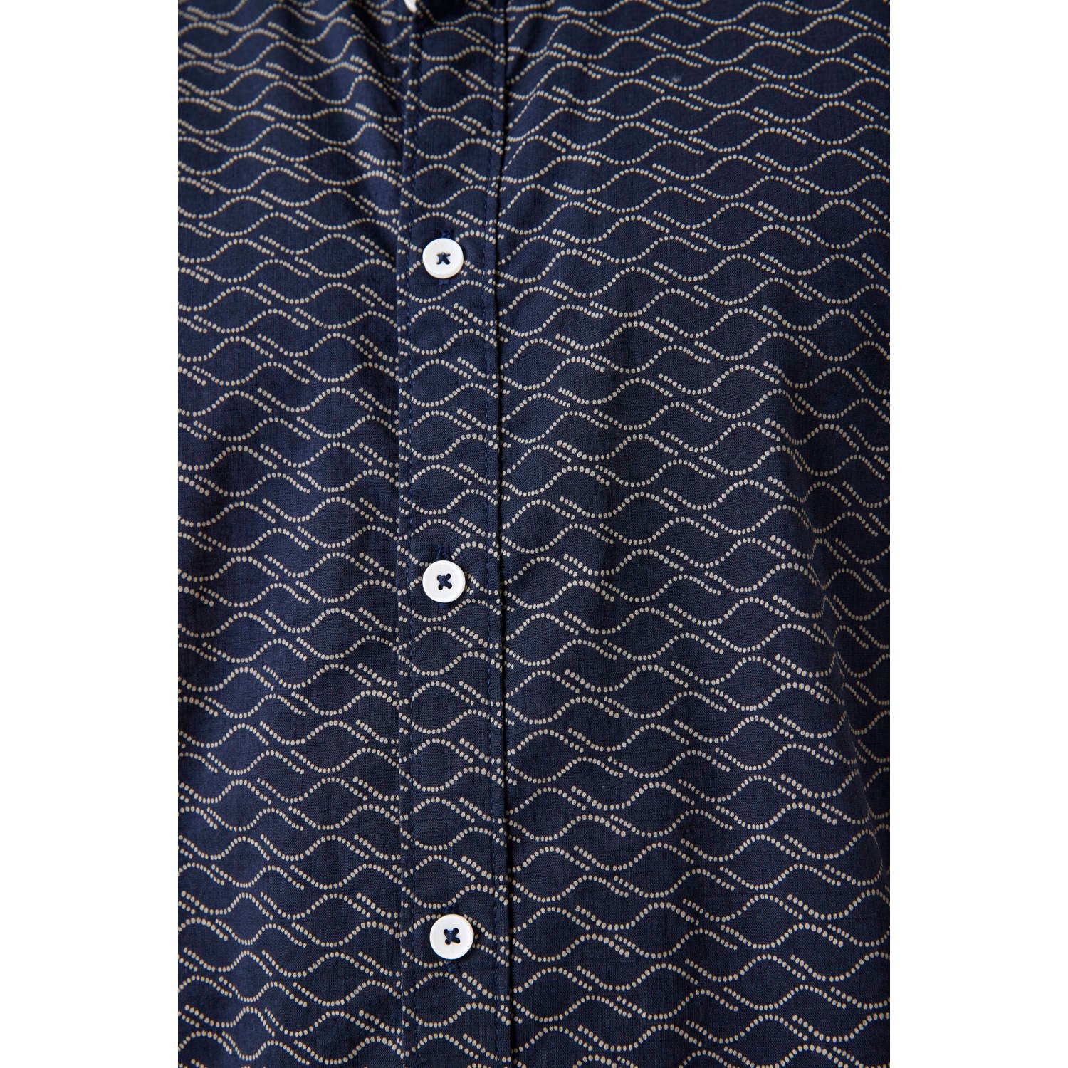 Garcia casual overhemd donkerblauw