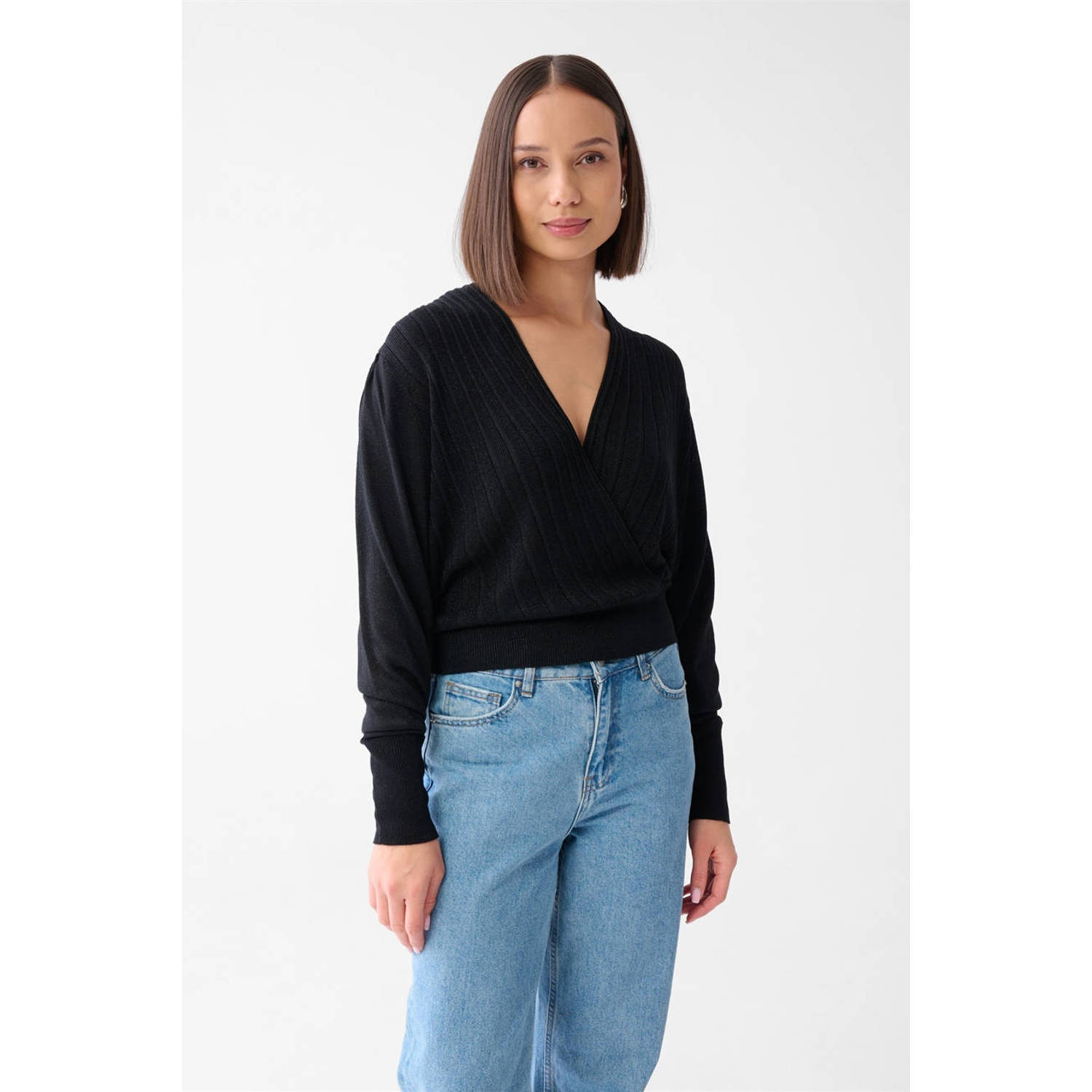 Shoeby glitter top zwart