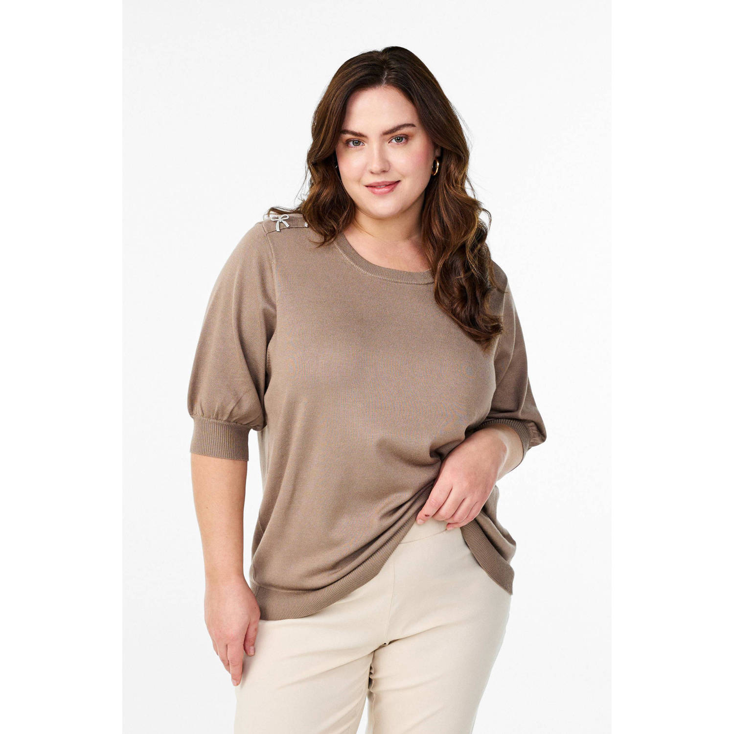 Zizzi top beige