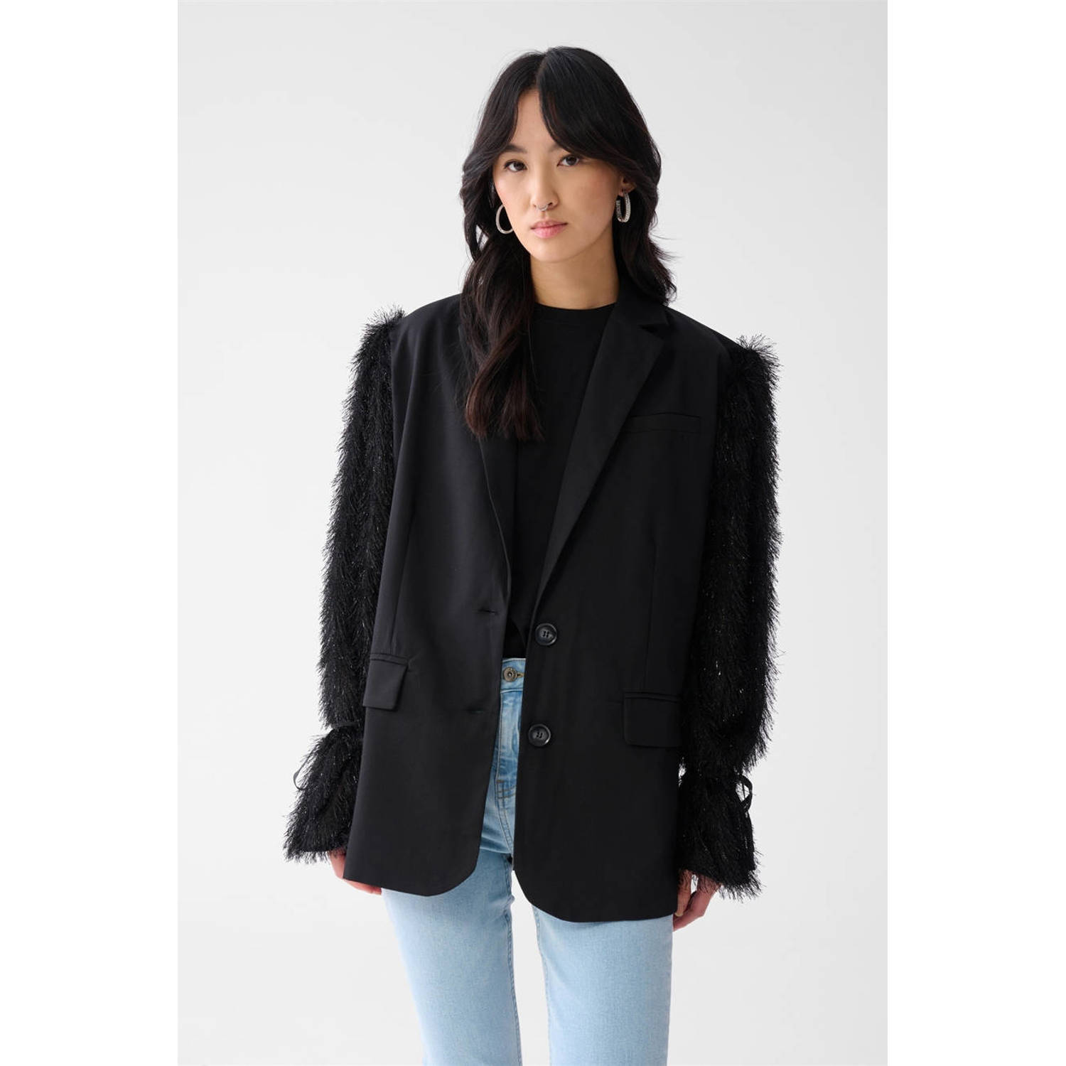 Shoeby regular blazer zwart