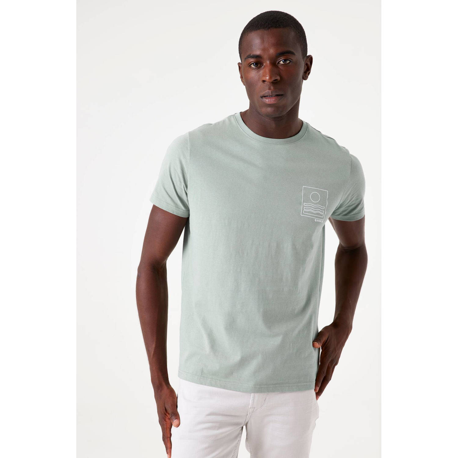 Garcia T-shirt lichtgroen