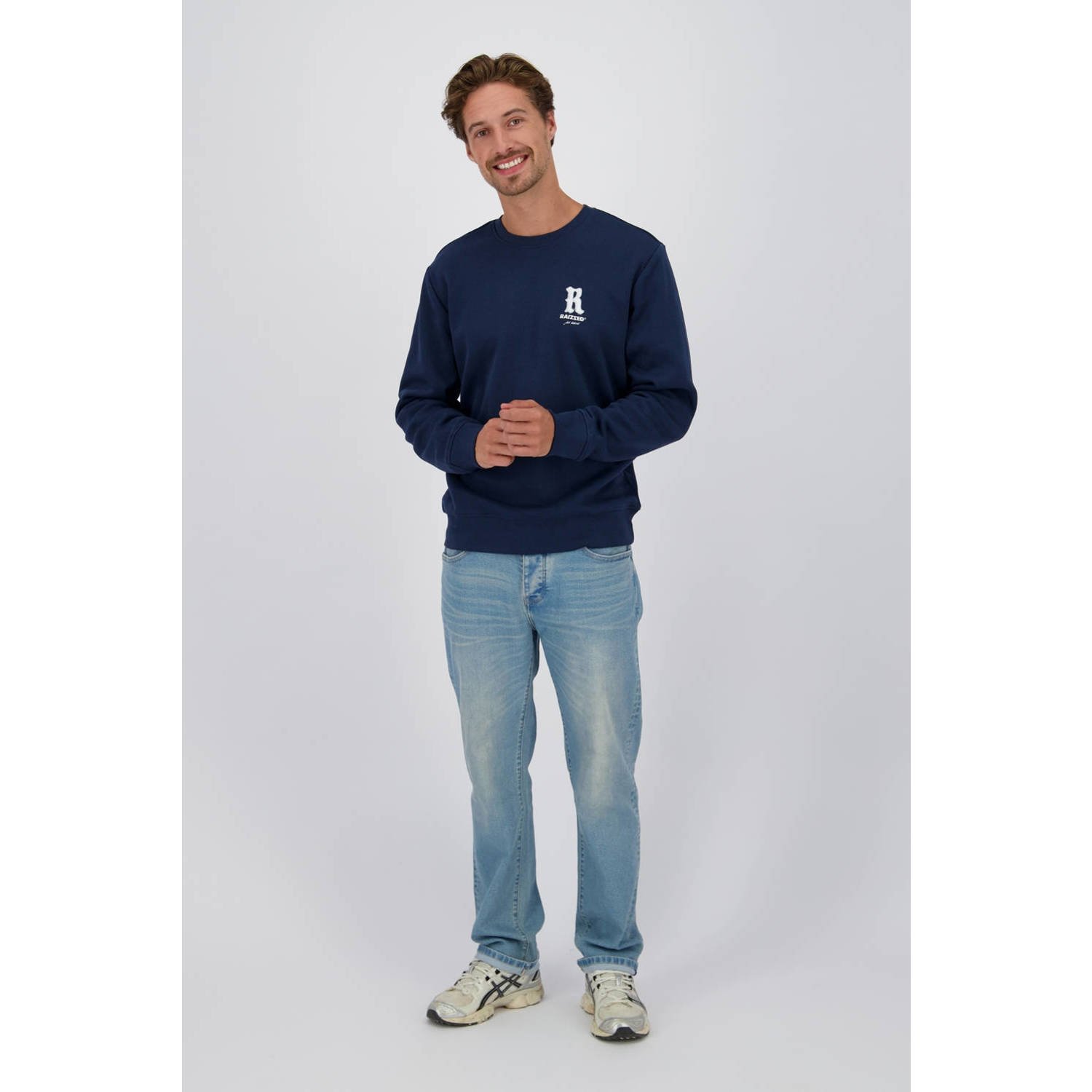 Raizzed sweater Nigu donkerblauw