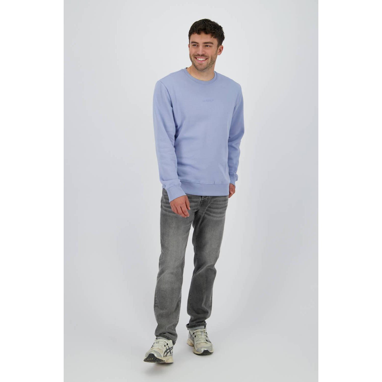 Raizzed sweater Napels blauw