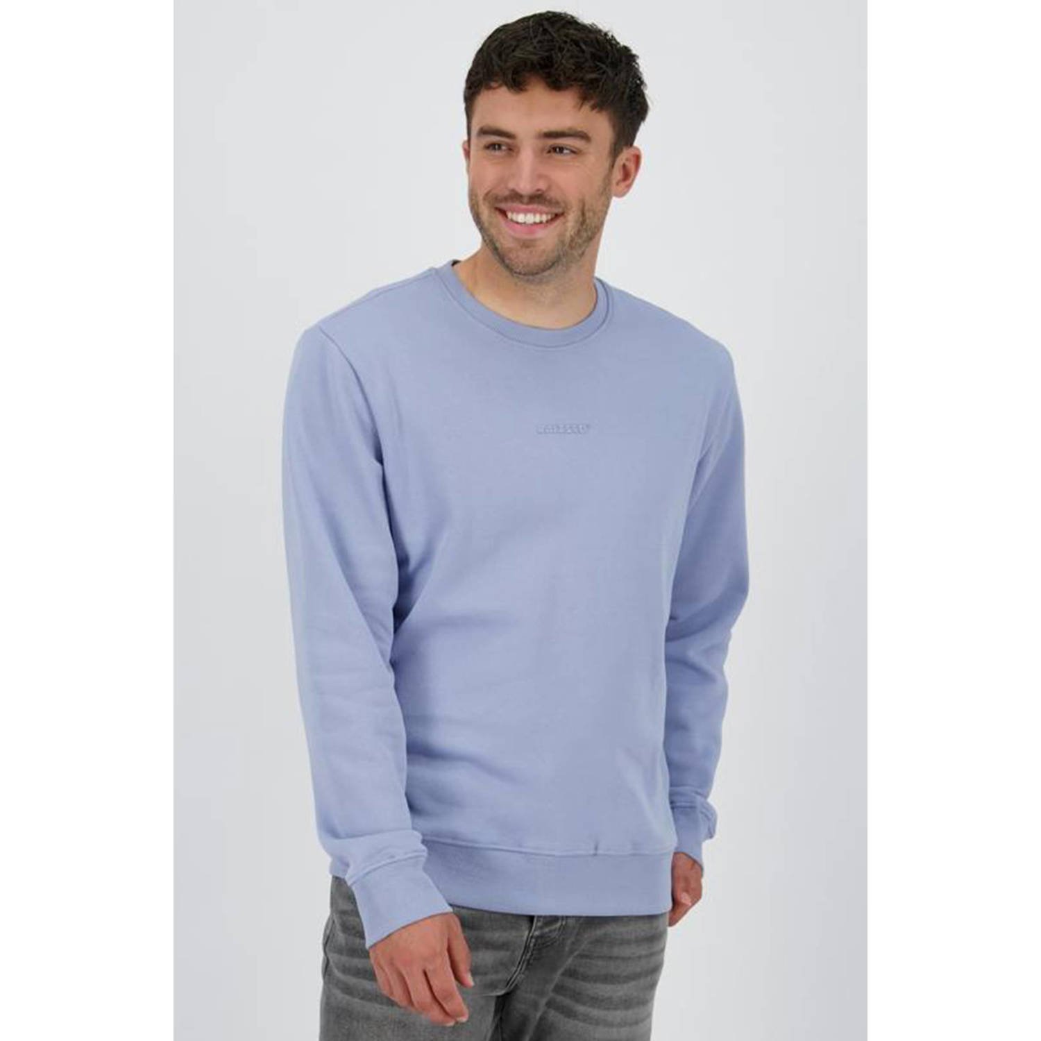 Raizzed sweater Napels blauw