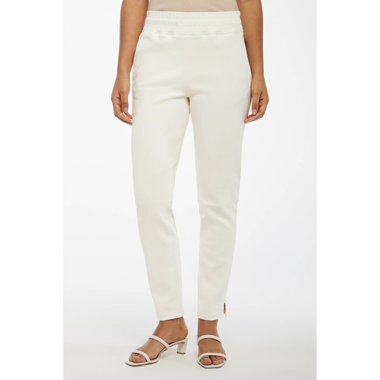 Studio AR by ARMA straight high waist broek ecru
