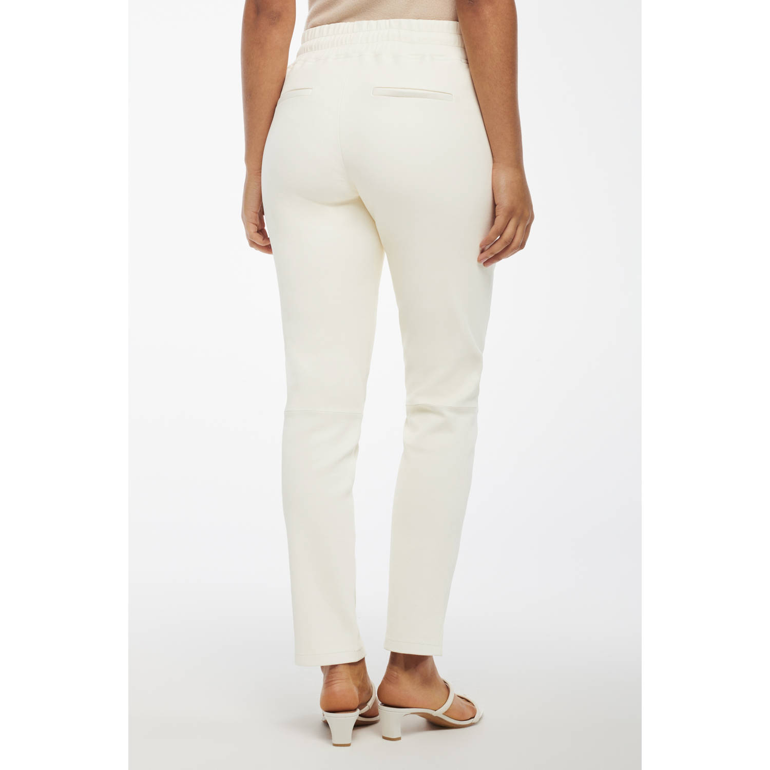 Studio AR by ARMA straight high waist broek ecru