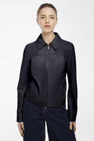 jas donkerblauw