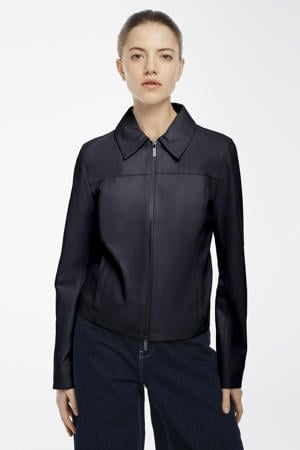 jas donkerblauw