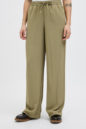 relaxed regular waist broek kaki