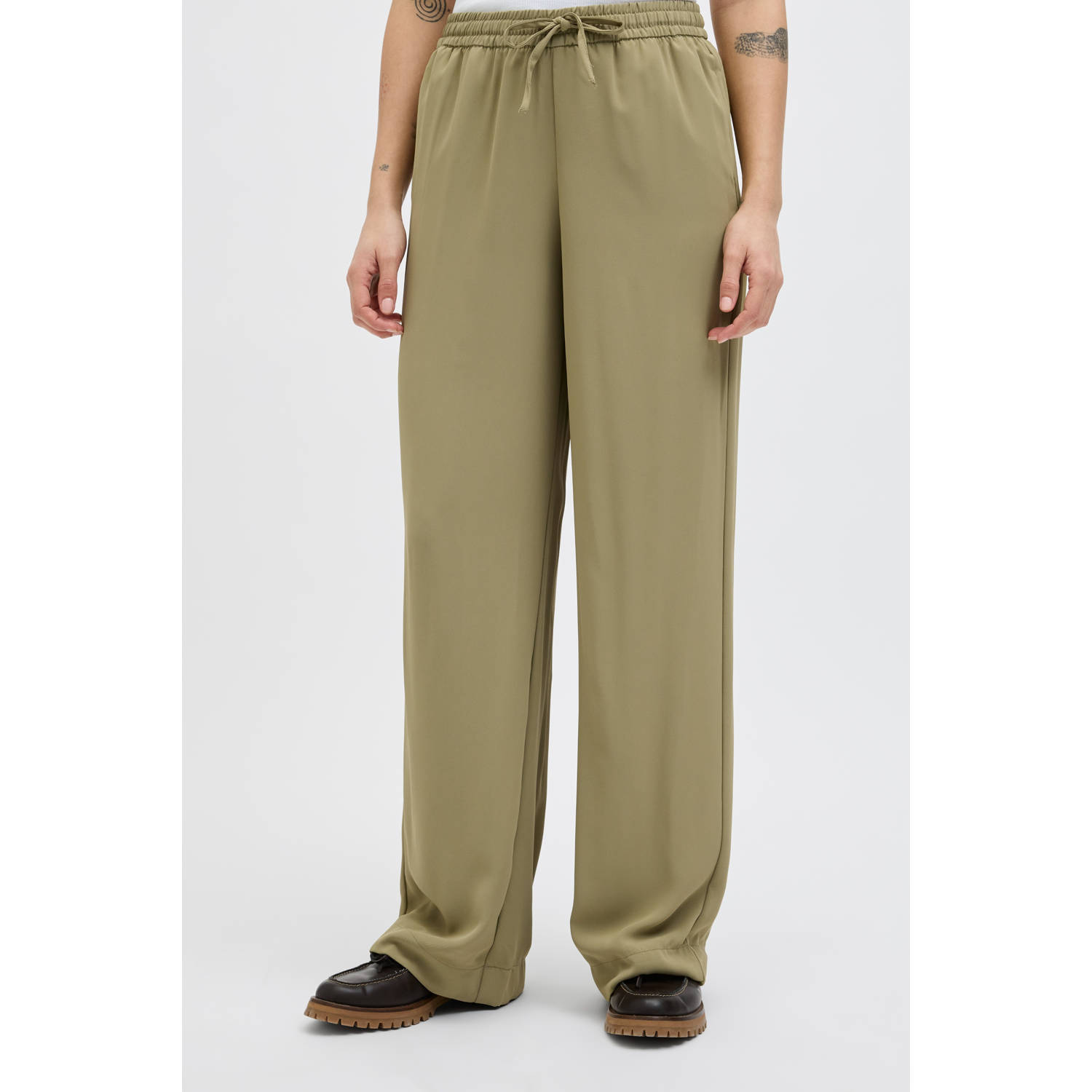 JJXX relaxed regular waist broek kaki