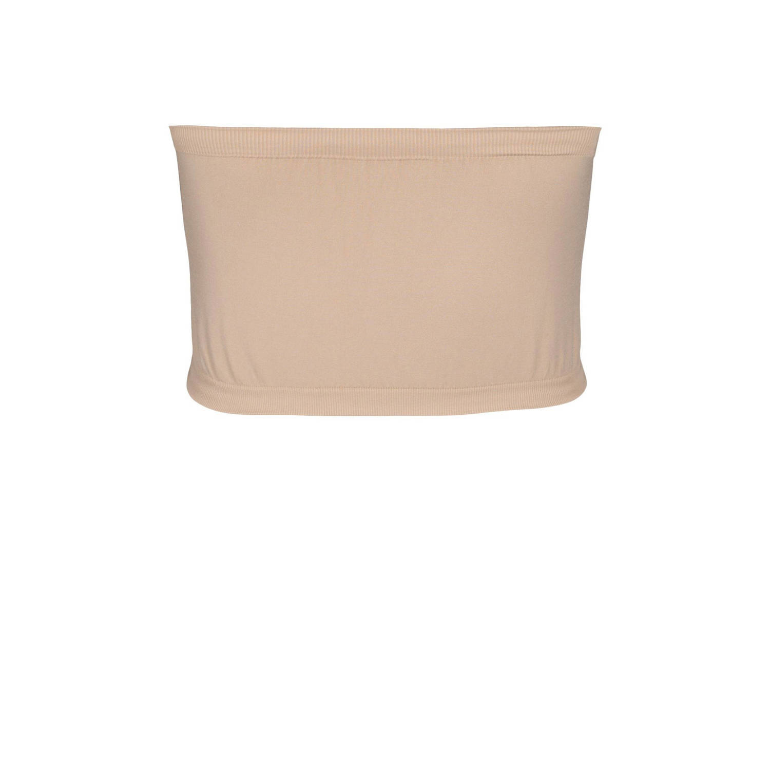 Zizzi niet-voorgevormde bandeau top LCHARLI beige