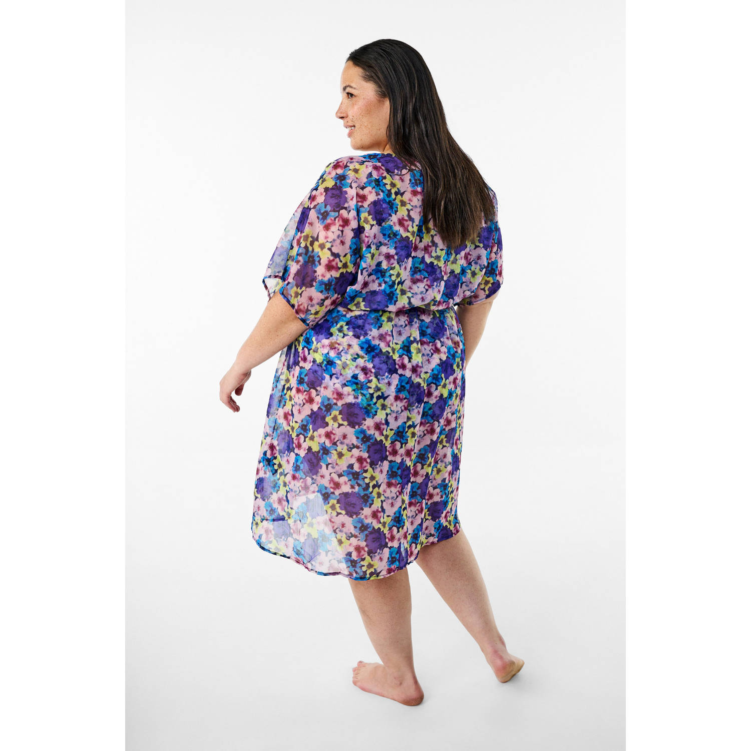 Zizzi strandtuniek SHUSI paars roze turquoise