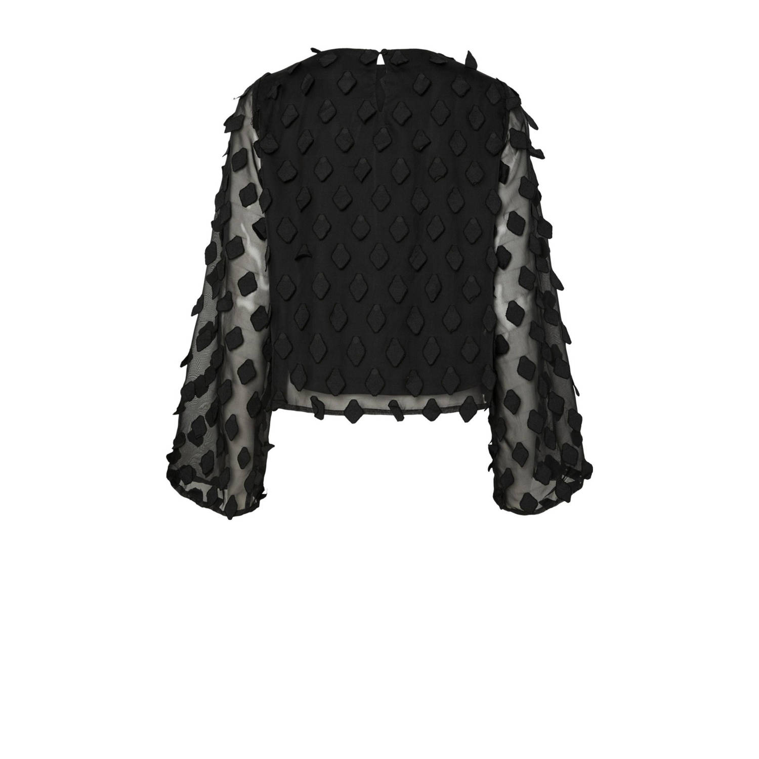 PIECES Curve blouse zwart