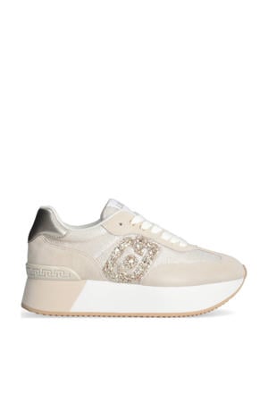 Dreamy 02 leren sneakers ecru/goud