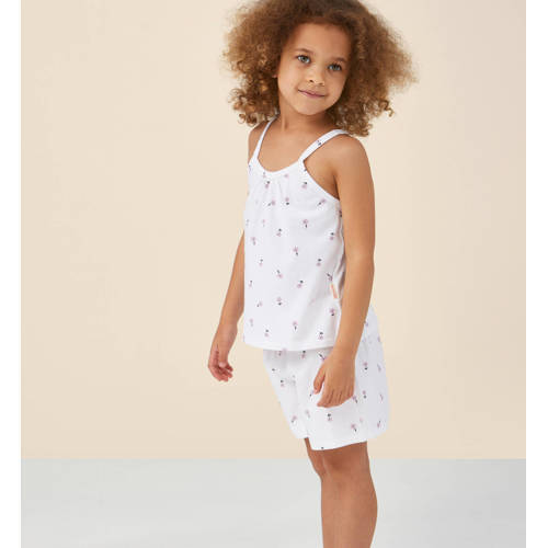 Little Label shortama met all over print wit afbeelding