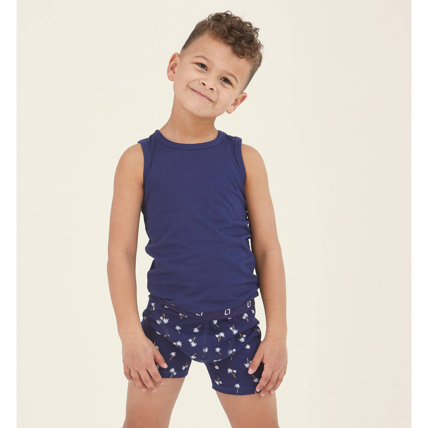 Little Label boxershort set van 5 blauw