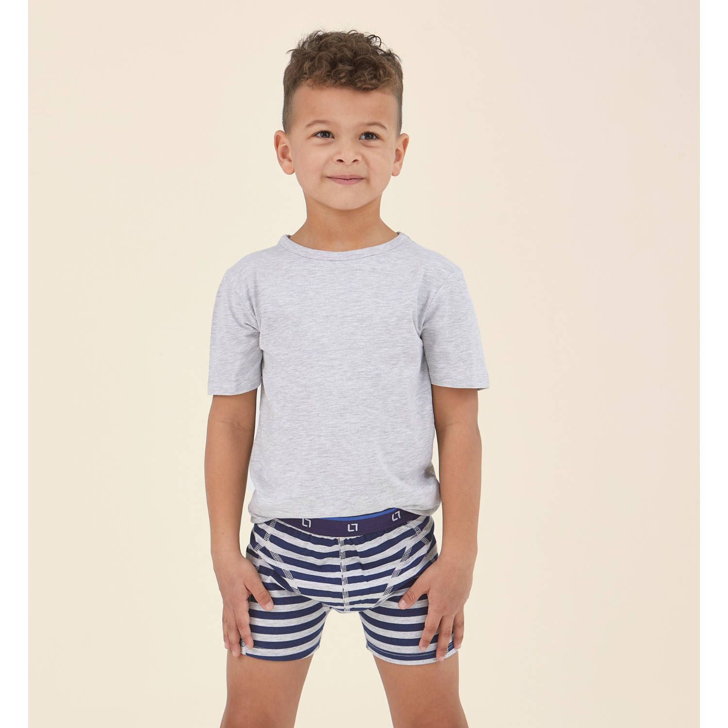 Little Label boxershort set van 5 blauw