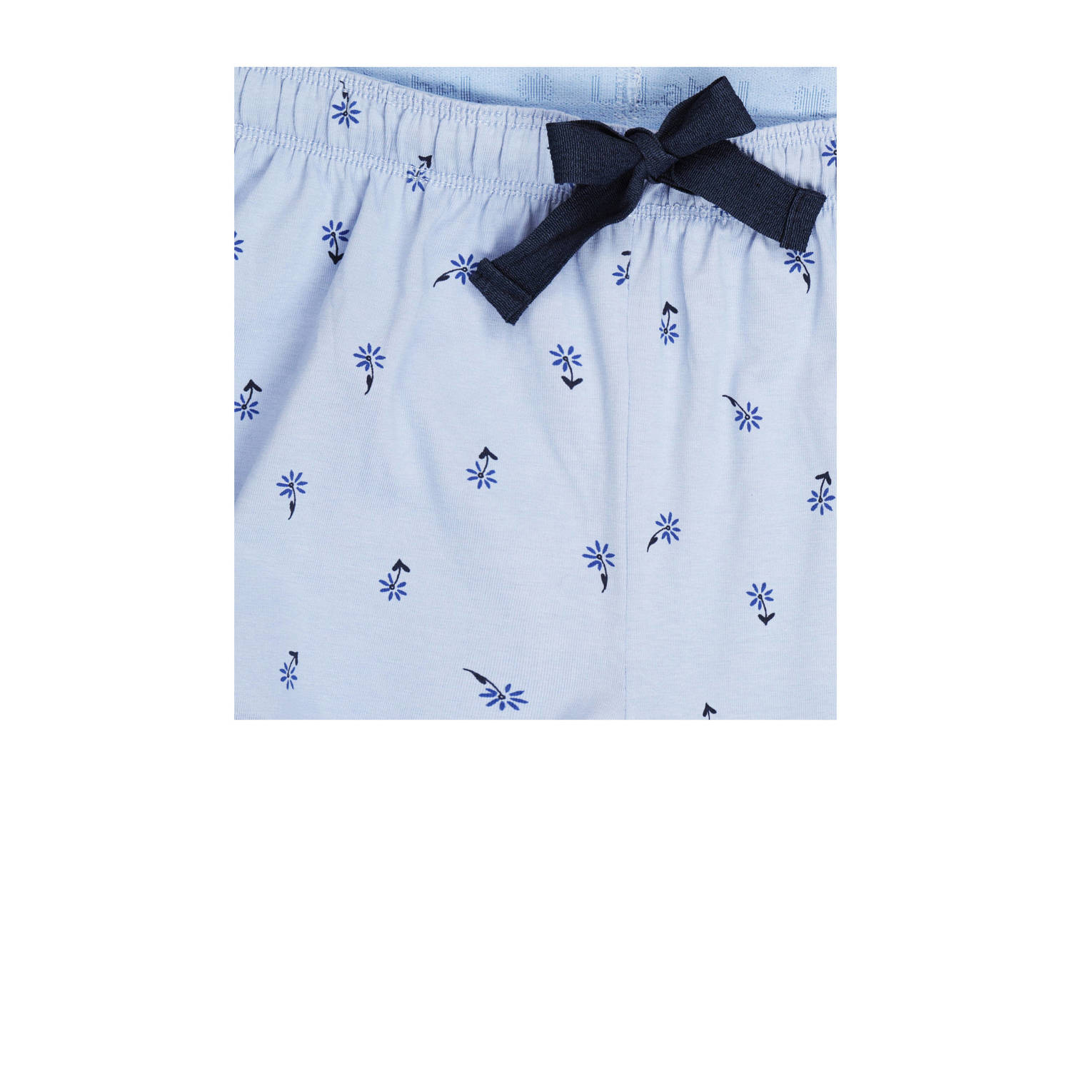 Little Label shortama met all over print blauw