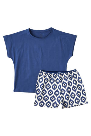 shortama blauw
