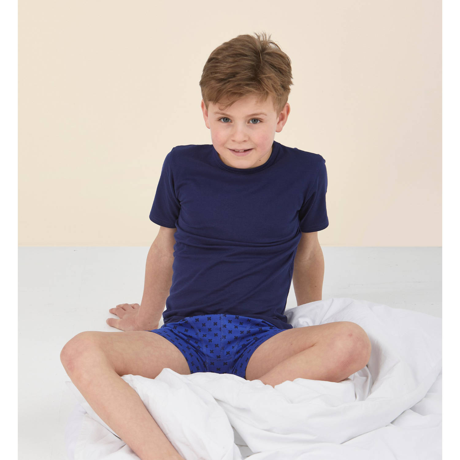 Little Label boxershort set van 5 blauw