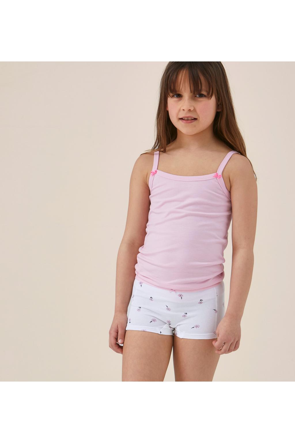 Little Label hipster - roze/ wit (set van 4)
