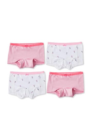 hipster - roze/ wit (set van 4)