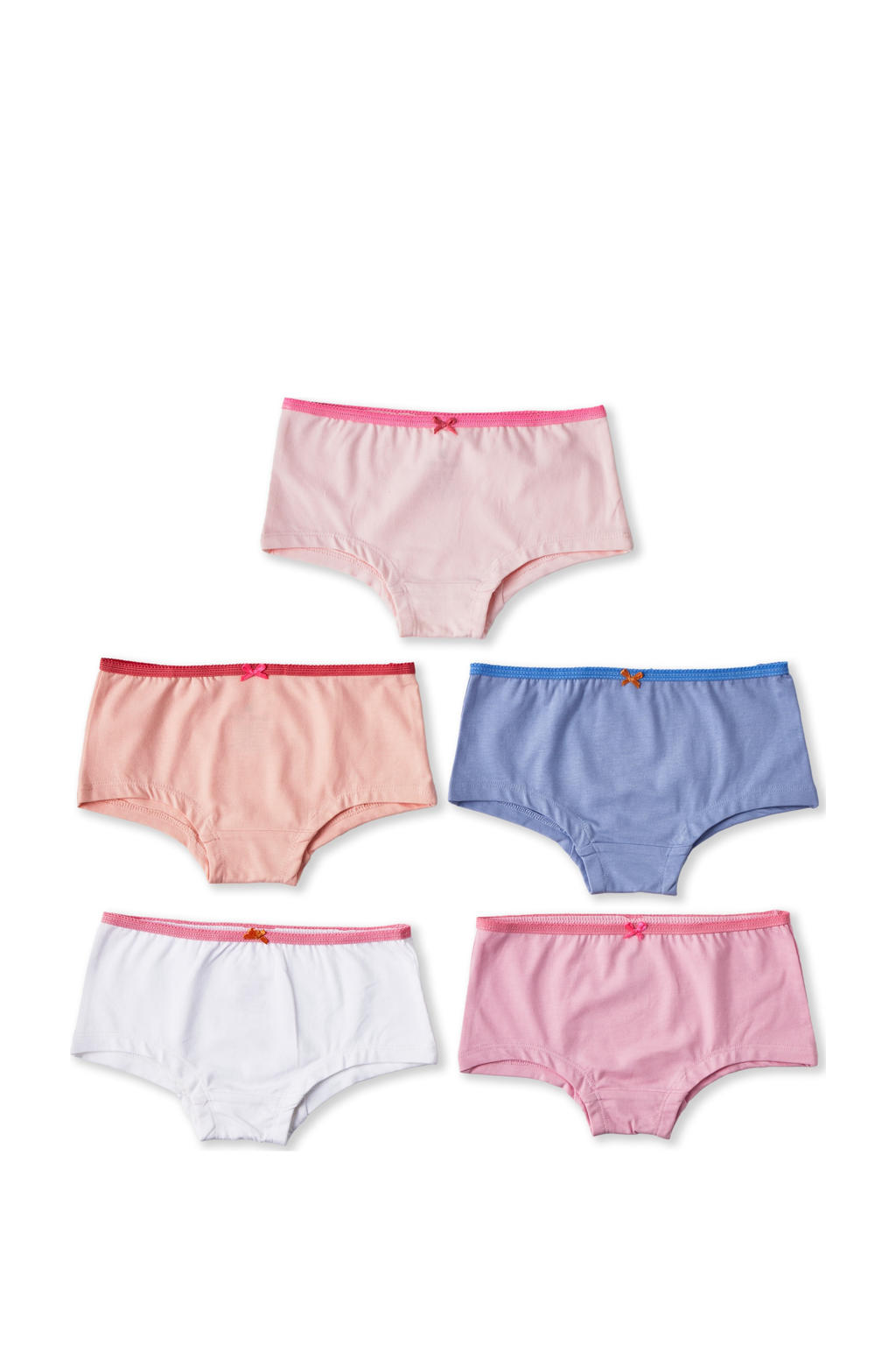 Little Label hipster - roze / blauw / oranje (set van 5)