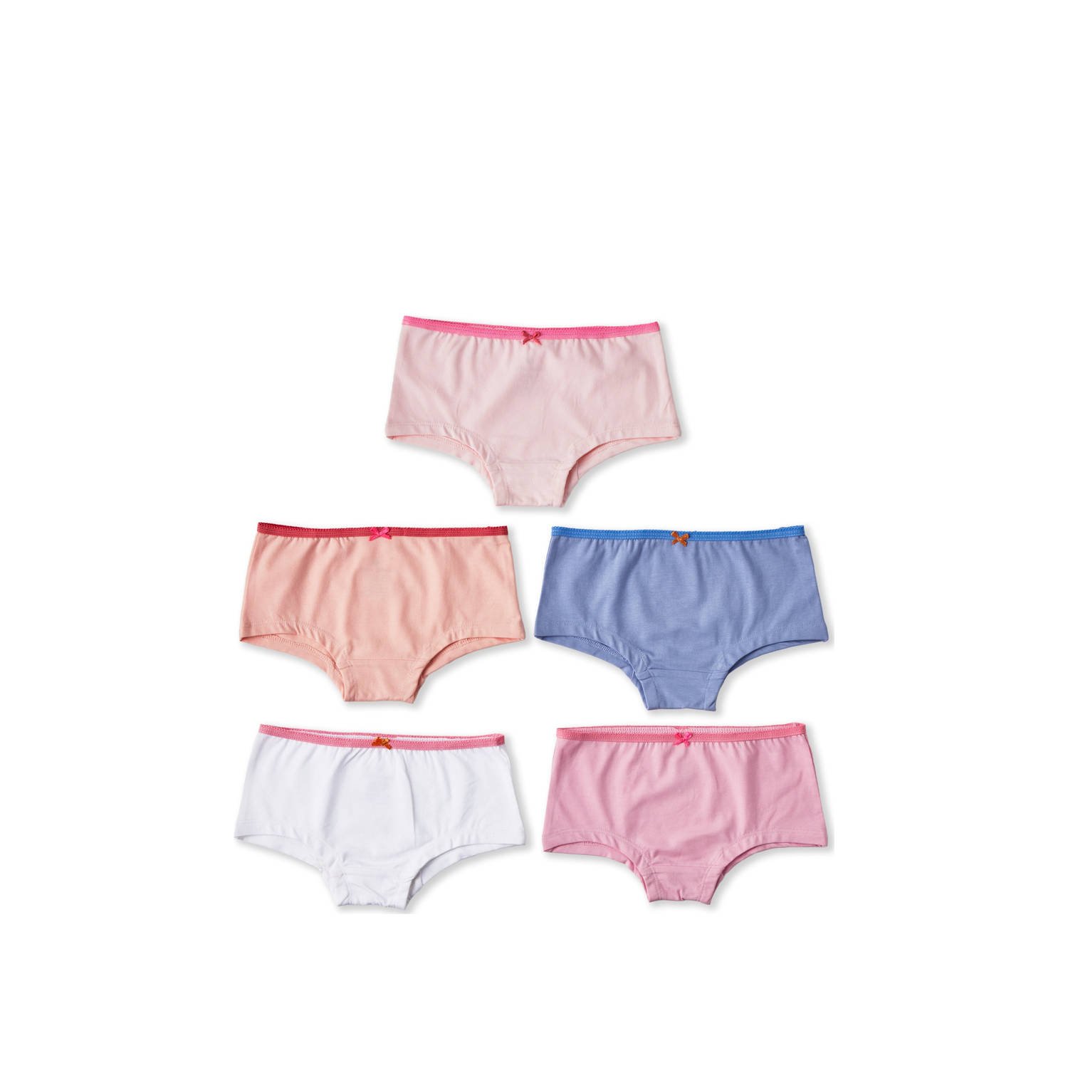 Little Label hipster set van 5 roze blauw oranje