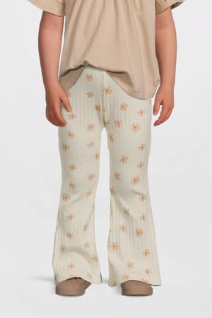 flared broek ecru