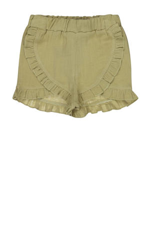 casual short olijfgroen