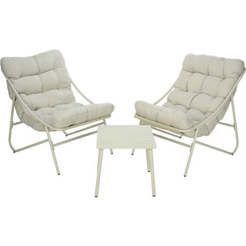 Pro Garden loungeset 3 delig – crème