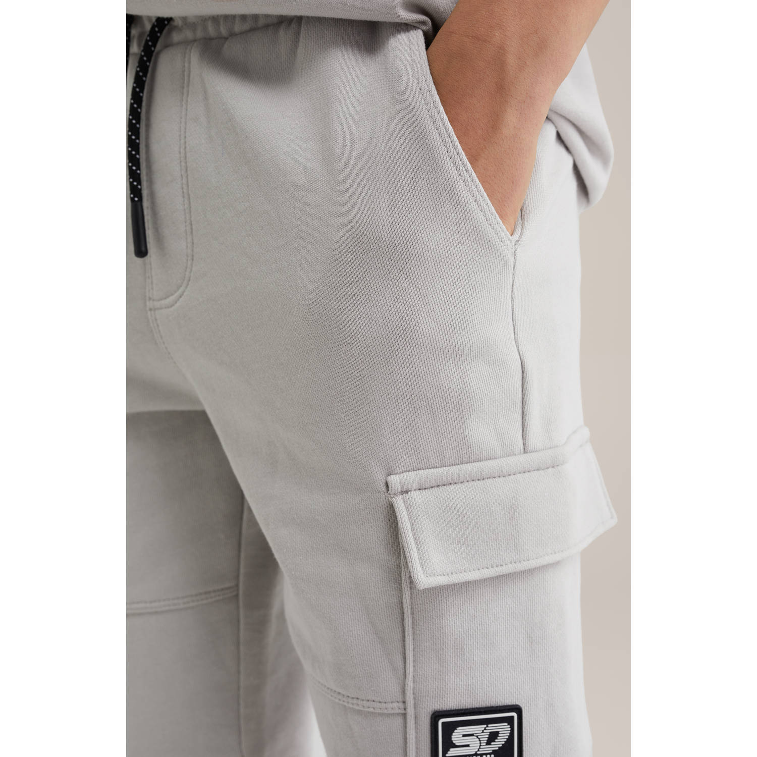 WE Fashion sweatshort lichtgrijs
