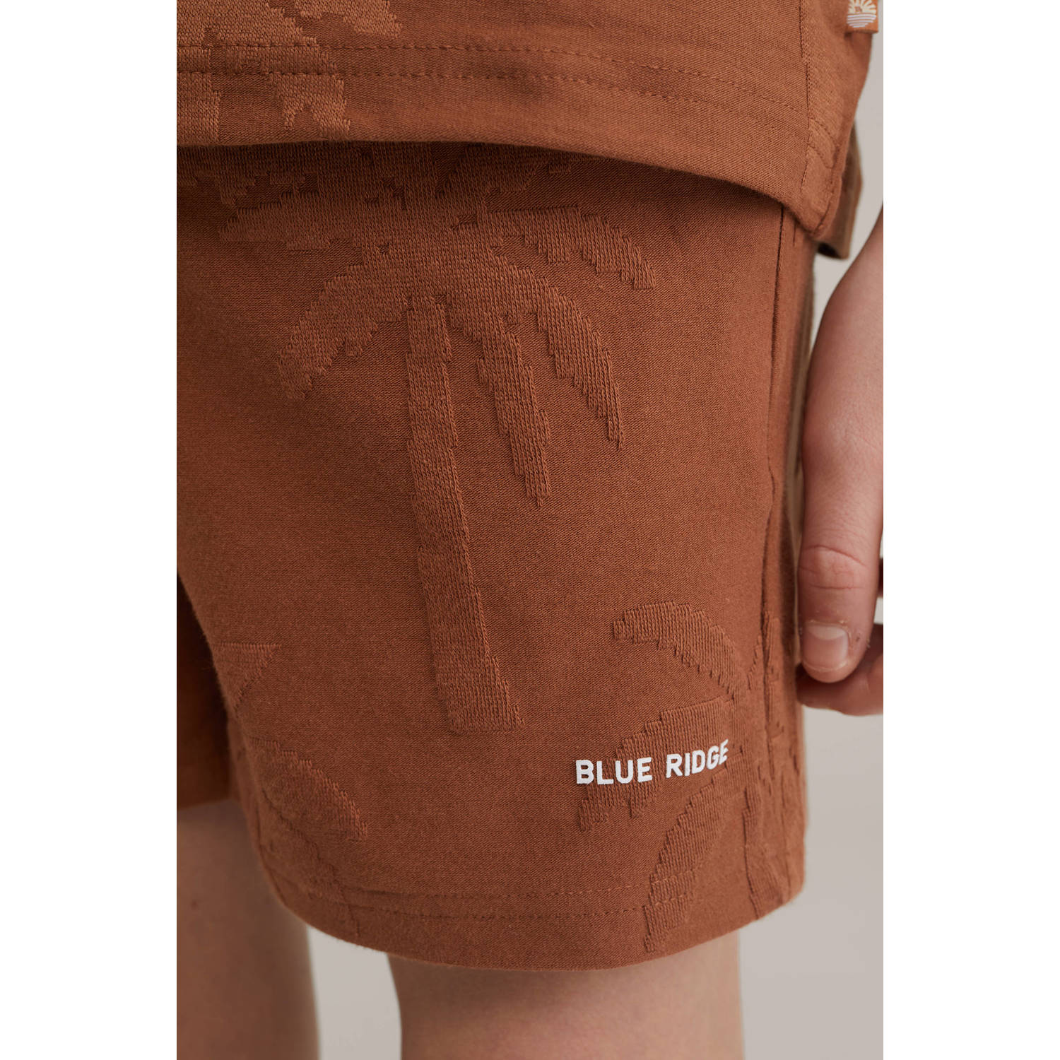 WE Fashion Blue Ridge sweatshort roodbruin